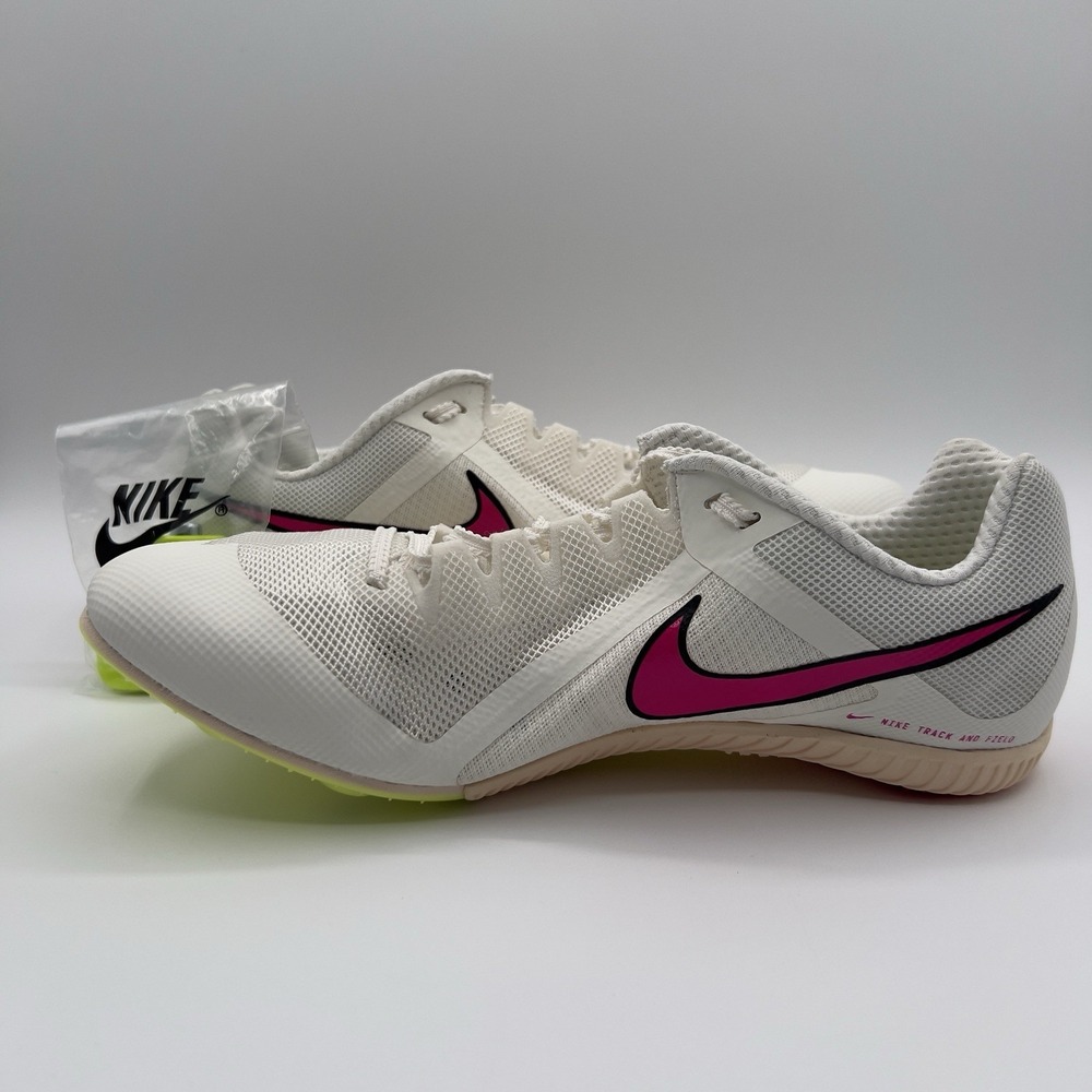Nike Zoom Rival Multi Event Track Spikes White Pink Mens Size 12 DC8749-101 - Picture 2 of 11